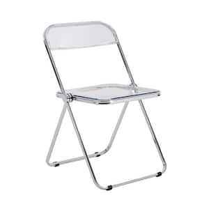18.5 in. D x 16.33 in. W x 29.52 in. H White Metal Portable Folding Chair