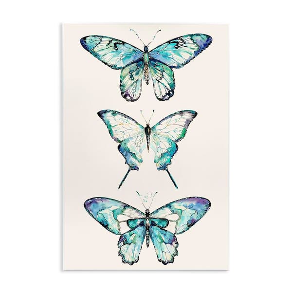Classic Butterfly Specimens by Christine Zalewski Unframed Animal Graphic Art Print 19 in. x 13 in.