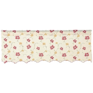 Zoe 15 in. L Polyester Valance in Red