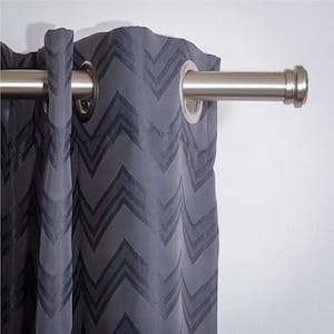 show original title Details about   Stainless STEEL LOOK CURTAIN ROD NEW Metal 20mm Curtain 110-600cm Spear 