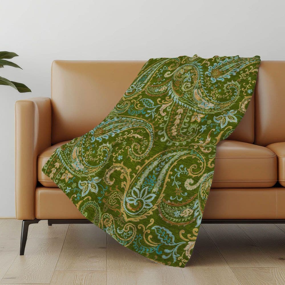 Premium Machine Washable ASB533 Green 50 in. x 70 in. Sherpa Throw Blanket price history on PriceWatchPro