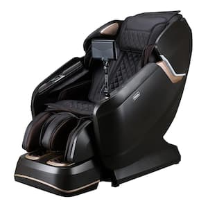 Pro Vigor Series 4D Massage Chair in Brown with Zero Gravity, Bluetooth Speaker, Heated Roller, Wireless Phone Charger