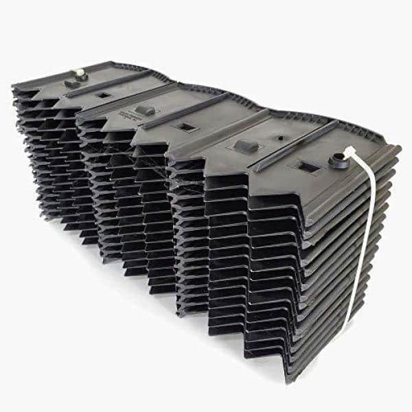 Dalen Black Plastic HammerEdge Lawn Edging, 18 ft.