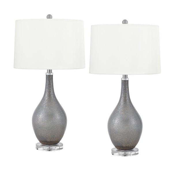 gray table lamps set of 2