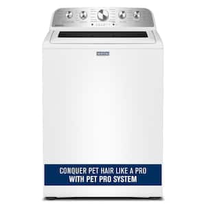 4.7 cu. ft. Top Load Washer in White with Agitator, Pet Pro Option and Extra Power