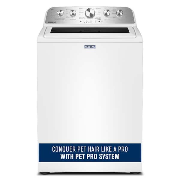 4.7 cu. ft. Top Load Washer in White with Agitator, Pet Pro Option and Extra Power