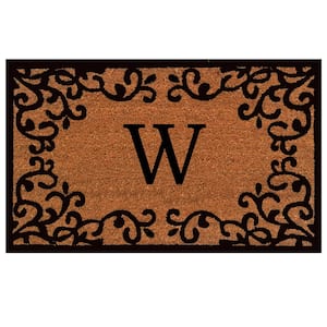 Chateaux Monogram Door Mat 24 in. x 36 in. (Letter W)