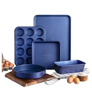 Pro Classic Blue 5-Piece Titanium and Diamond Infused Non-Stick Bakeware Set