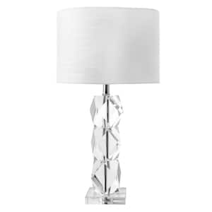 Elizabeth 27 in. Clear Glam Table Lamp, Dimmable