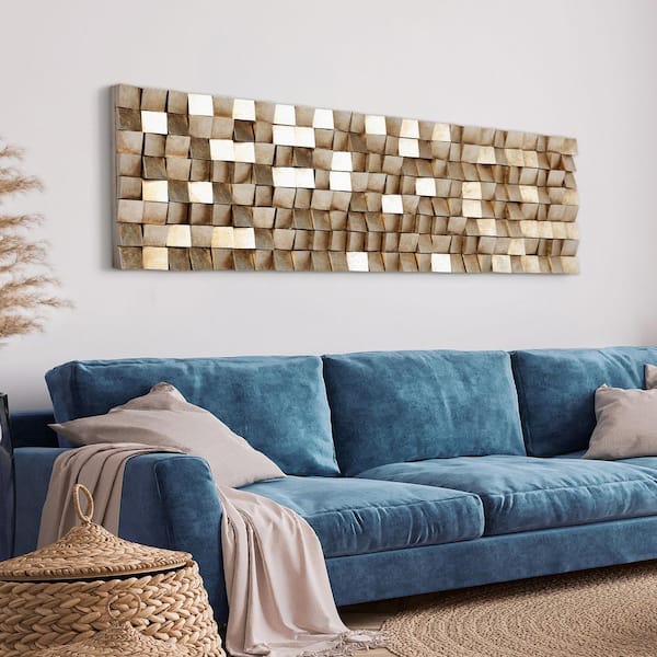 Empire Art Direct 72 in. x 22 in. Textured 2 Mixed Media Hand