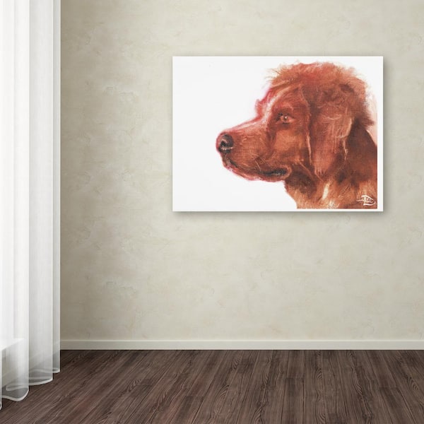Trademark Fine Art 18 in. x 24 in. "Brittany Spaniel" by Lowell S.V. Devin Printed Canvas Wall Art