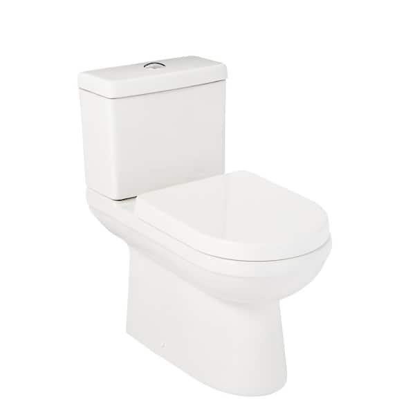 SIGNATURE HARDWARE Milazzo 2-Piece 1.28 GPF Single Flush Elongated ...