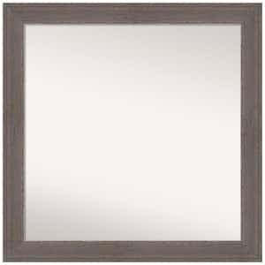 Alta Brown Grey 30.5 in. W x 30.5 in. H Non-Beveled Bathroom Wall Mirror in Gray