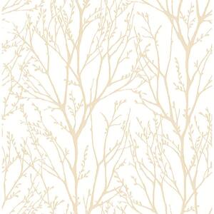 Autumn Gold Tree Gold Wallpaper Sample