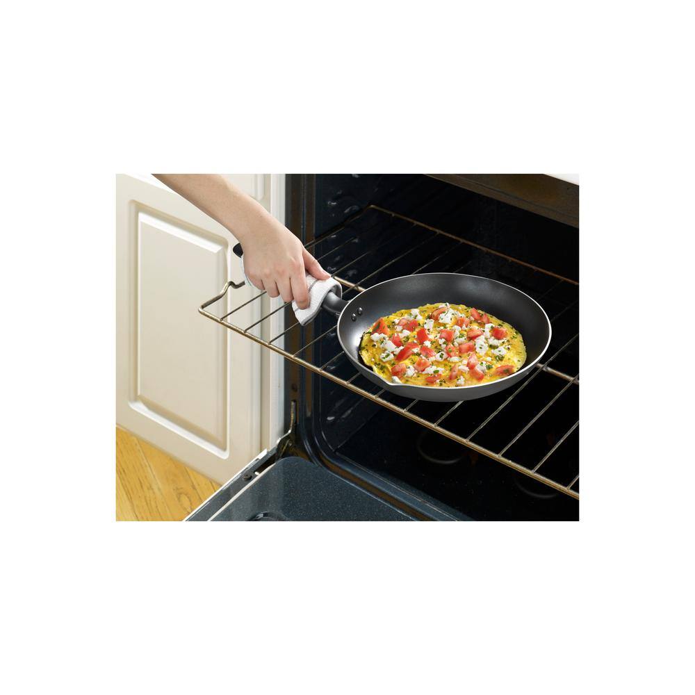T-fal 10-Piece Nonstick Aluminum Cookware Set in Black