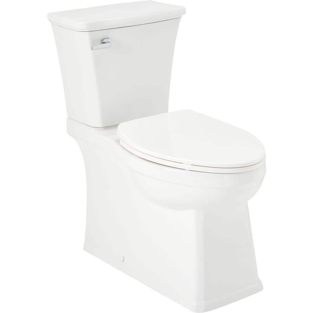 Benbrook 1.28 GPF 2-Piece Single Flush Elongated Toilet in White Seat Included price history on PriceWatchPro