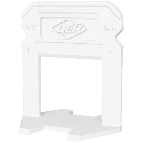 QEP Xtreme White 1/16 in. Clip, Part A of Two-Part Tile Leveling System 500-Pack