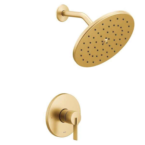 Cia 1-Handle Shower Trim Kit in Brushed Gold (Valve Not Included)