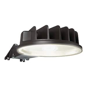 Bronze Outdoor Integrated LED Dusk to Dawn Area Light with Built-in Photocell Sensor, 5400 Lumen, 5000K Color Temp