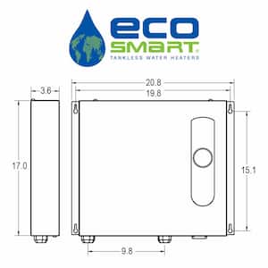 ECO 36 Tankless Electric Water Heater 36 kW 240 V