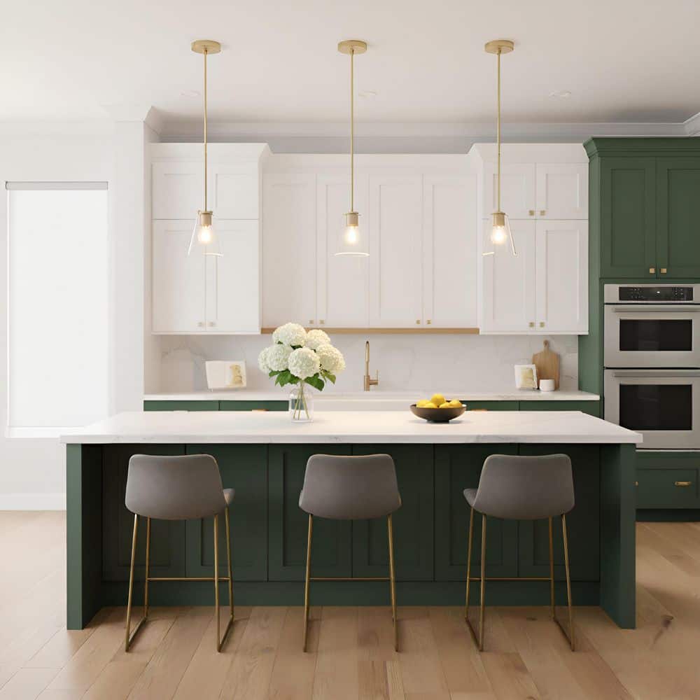 Miles 60-Watt 4.5 in. W x 6.25 in. H 1-Light Satin Brass Dimmable Mini Pendant Light with No Bulb Included price history on PriceWatchPro