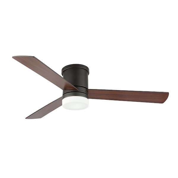 WINGBO 52 in. LED Indoor Bronze Ceiling Fan with Remote