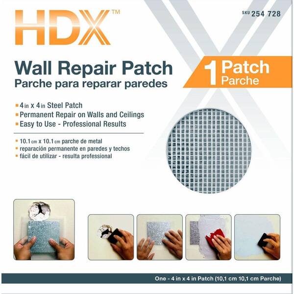 HDX 4 in. x 4 in. Drywall Wall Repair Patch
