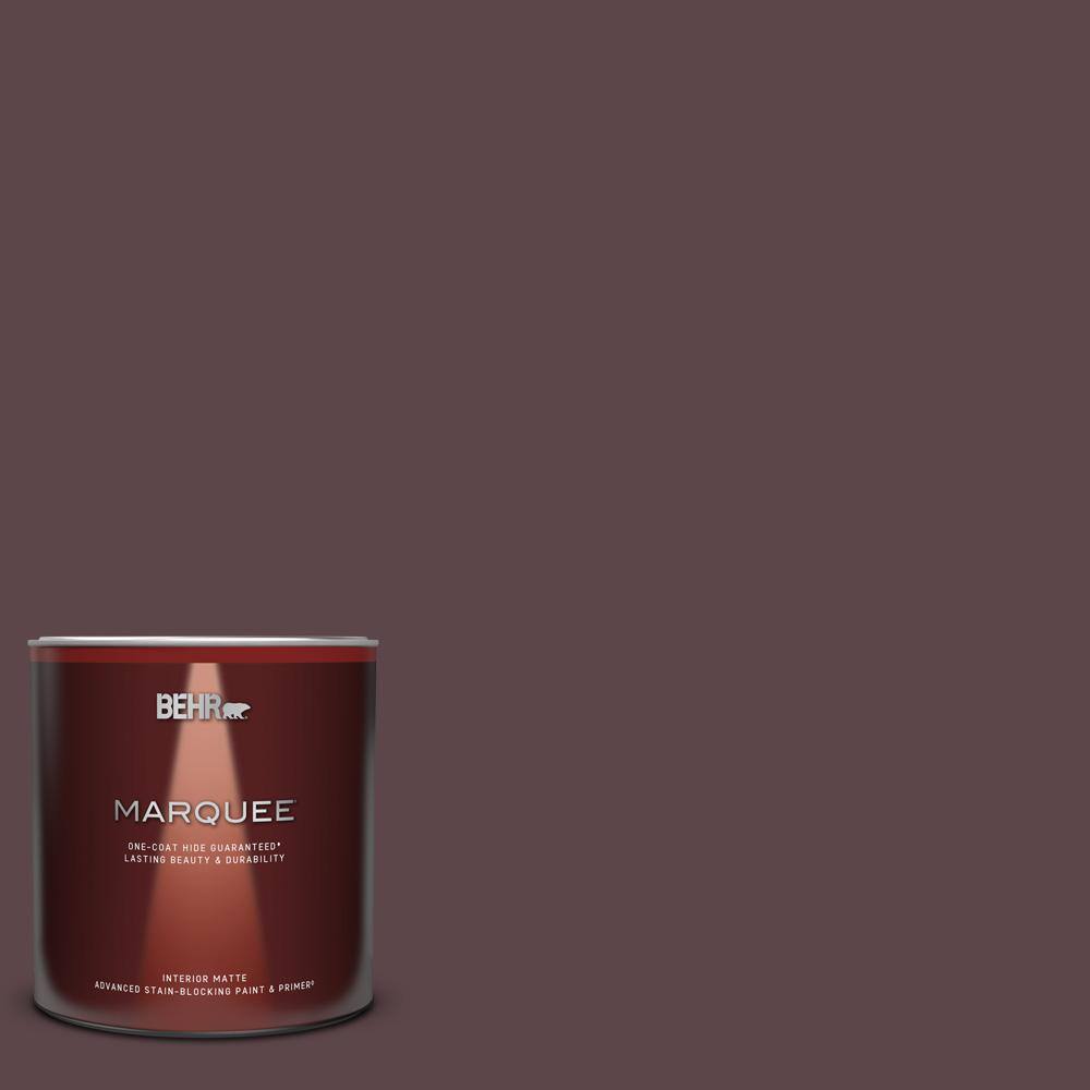 1 qt. Home Decorators Collection #HDC-CL-07 Dark Berry Matte Interior Paint & Primer