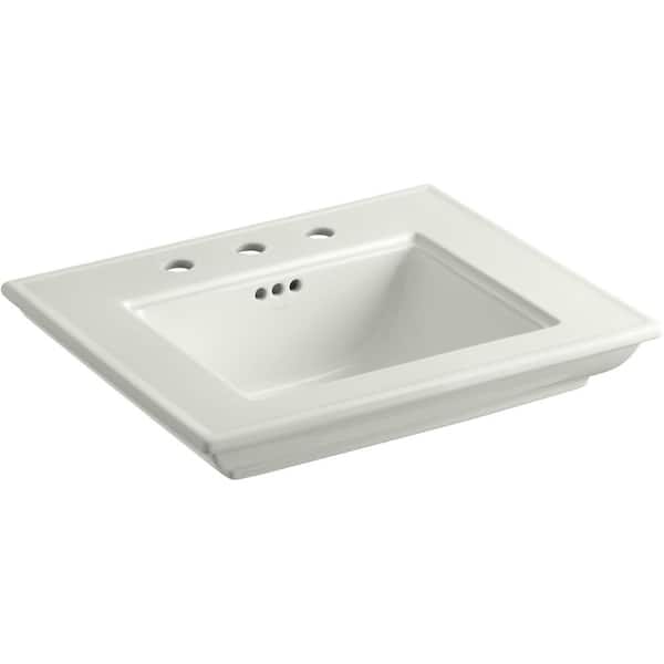 KOHLER Memoirs Stately 24.5 in. Widespread Console Sink Basin in Dune