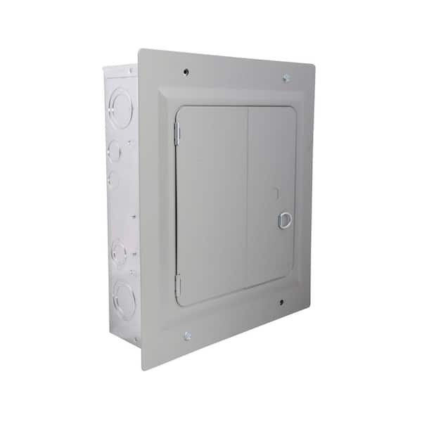 Eaton BR 125 Amp 6-Space 12-Circuit Indoor Main Lug Flush Door with Ground Bar