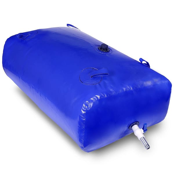 240L/63Gal. Foldable Water Bladder, Storage Container-Portable RV Water Tank, 1000D PVC Collapsible Soft Water Bag