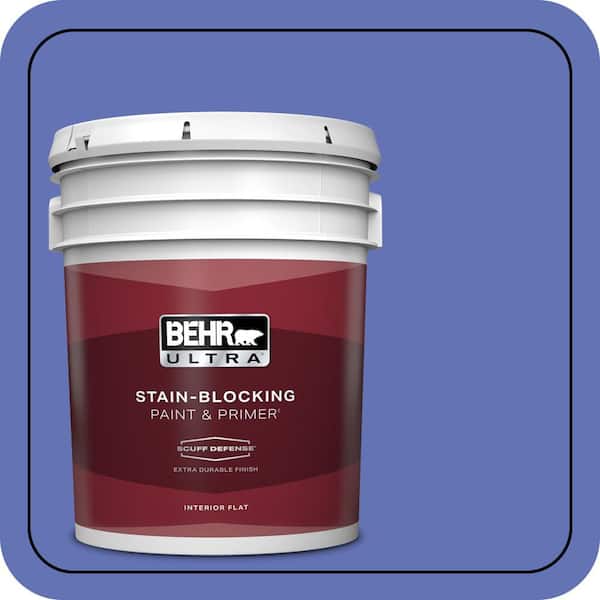 BEHR ULTRA 5 gal. #P540-6 Wild Pansy Extra Durable Flat Interior Paint & Primer