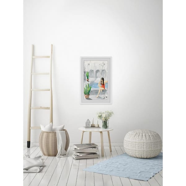 Unbranded 45 in. H x 30 in. W "Pool Bae" by Parvez Taj Framed Wall Art