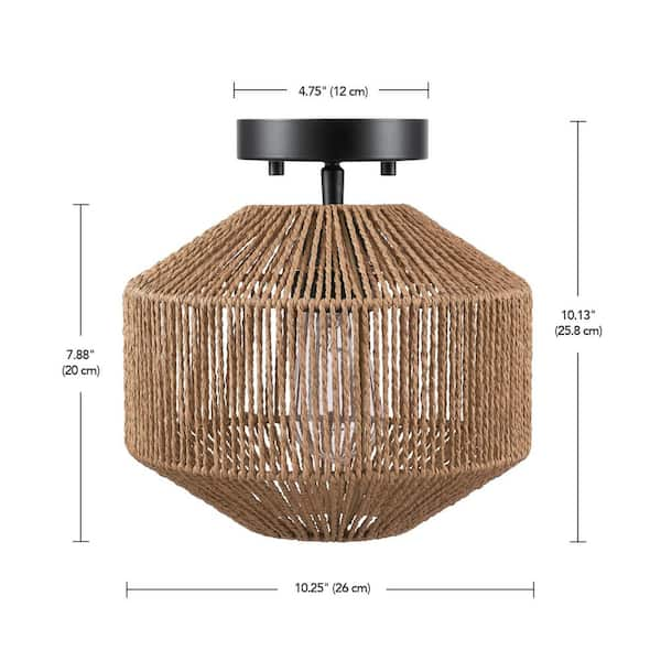 flush mount paper ceiling light