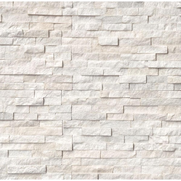 Msi Arctic White Ledger Panel 6 In X, Natural Stone Wall Tile