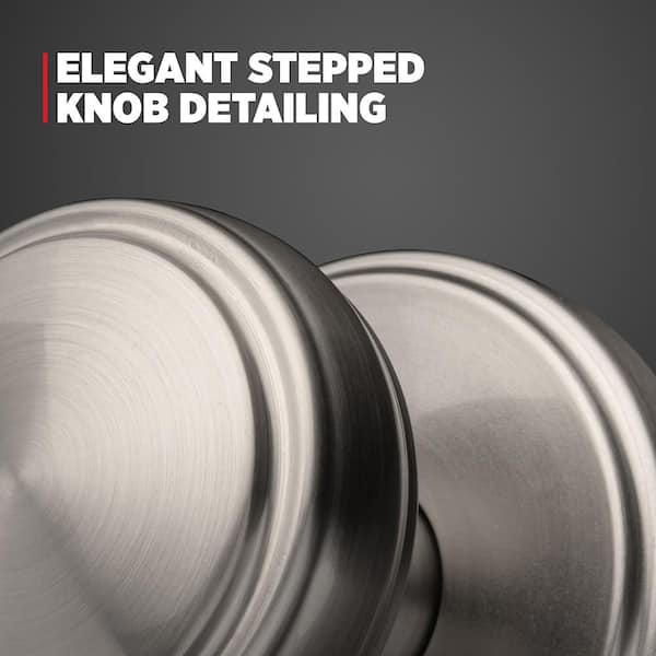 Kwikset Sora Matte Black Keyed Entry 2.19 in. Round Door Knob