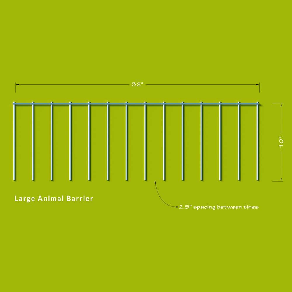 Galvanized Steel Large Animal Barrier Fence Panels Set