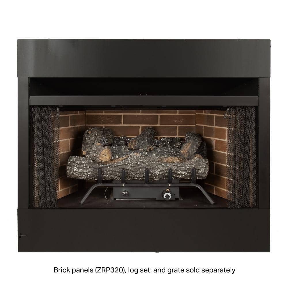 Pleasant Hearth 32" Black Radiant Vent-Free Firebox