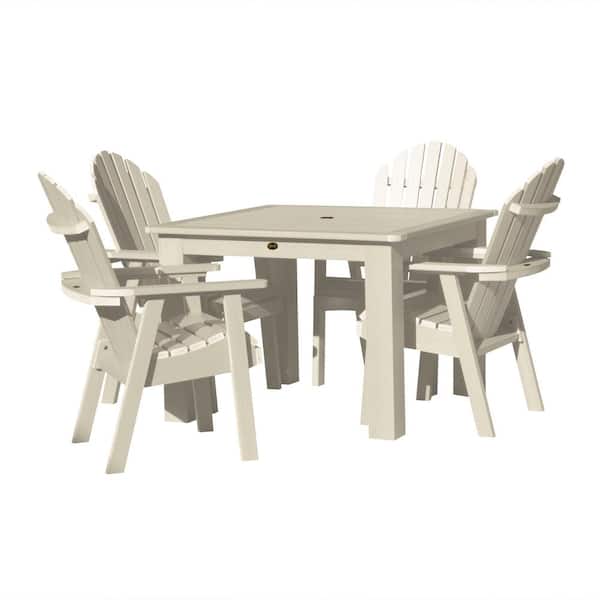 Highwood Muskoka 5-Pieces Square Bistro Recycled Plastic Outdoor Dining Set