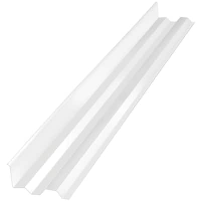 Suntuf 26 in. x 12 ft. Corrugated Polycarbonate Roof Panel in Clear 101699  - The Home Depot