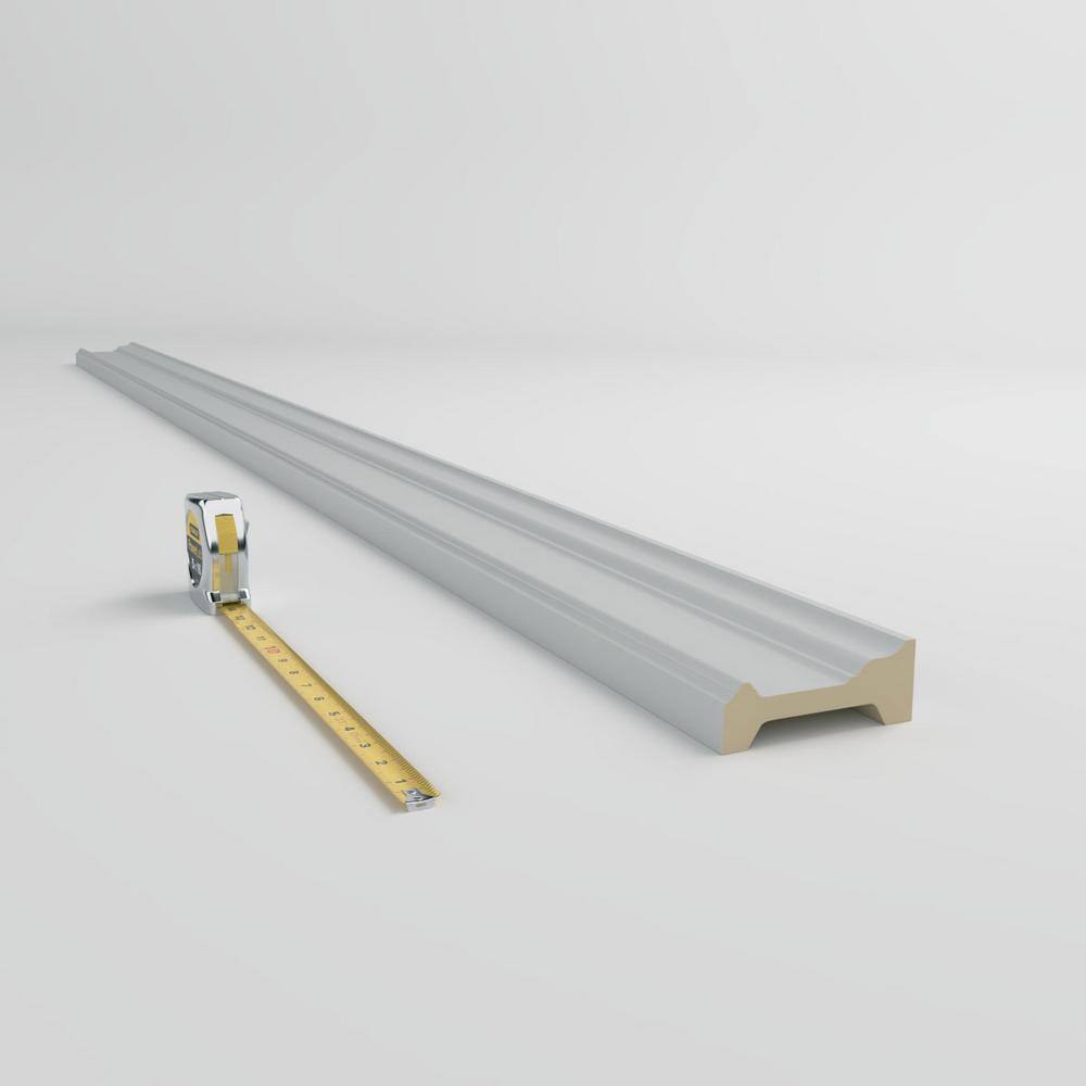 Gray Polyurethane Traditional Chair Rail Moulding