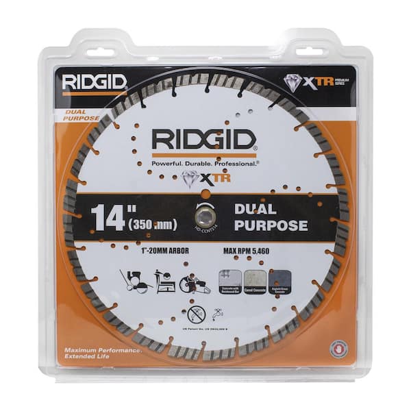 RIDGID 12 in. Dual-Purpose Diamond Blade HD-CC12X - The Home Depot