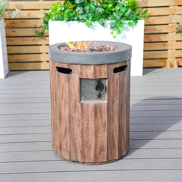 moda furnishings Penny Outdoor Vertical Wood Grain Effect Heater