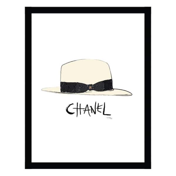 VENICE BEACH Collections Fashion Hat Framed Print by Fairchild Paris 1 Piece Framed Graphic Print Abstract Print 18 in. x 14 in.