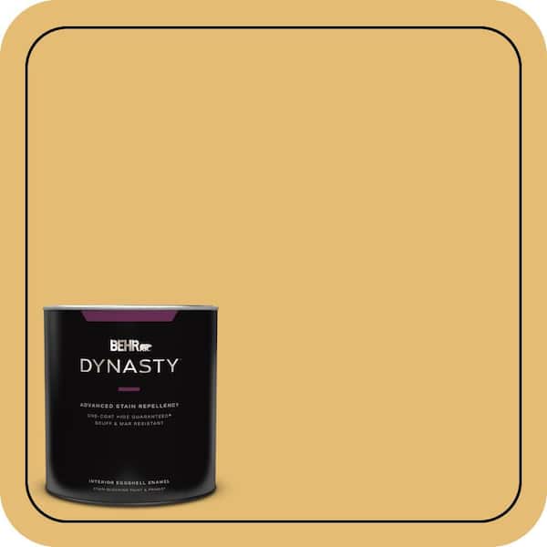 BEHR DYNASTY 1 qt. #PMD-96 Wild Wheat Eggshell Enamel Interior Stain-Blocking Paint and Primer
