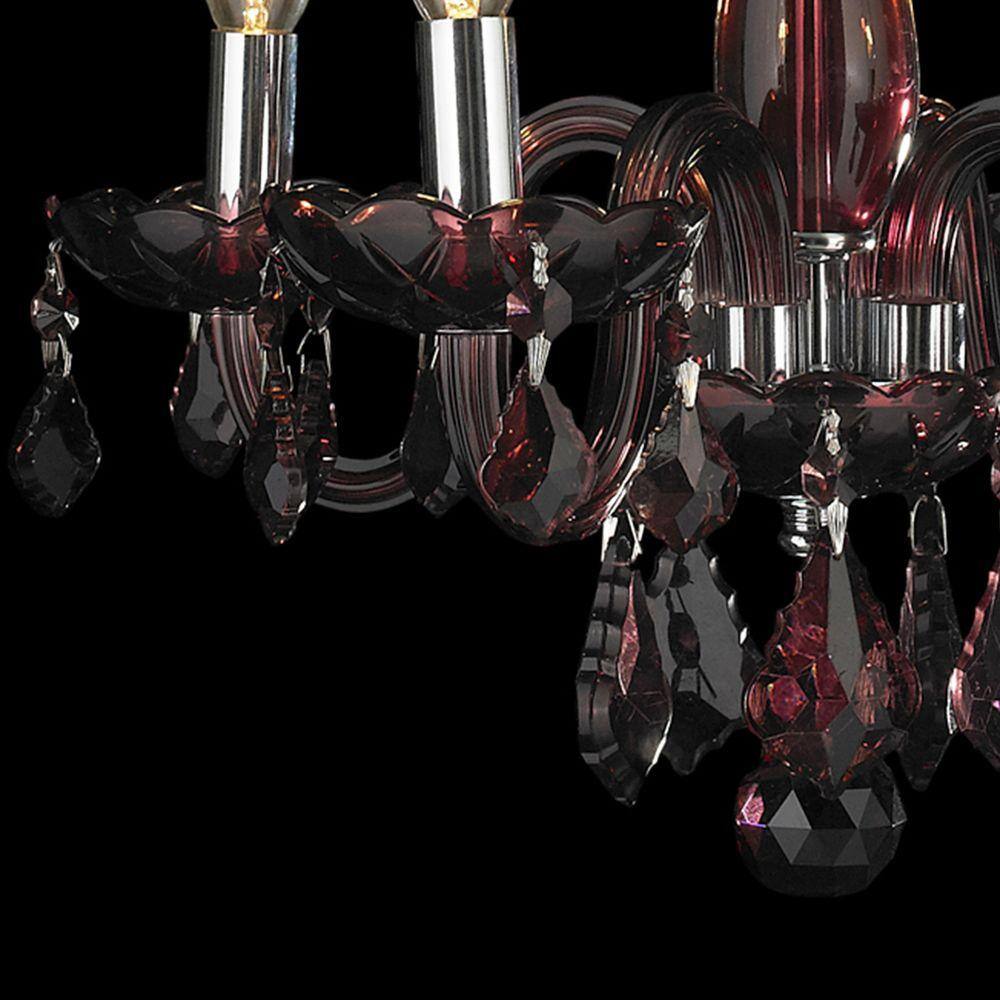 Chrome Mini Crystal Candle Style Chandelier