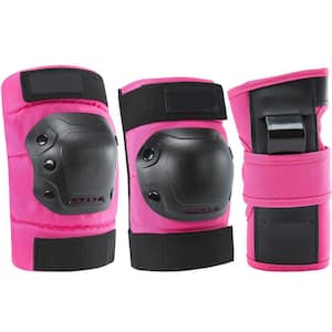 Medium Youth Outdoor Skateboarding Protective Gear Set Knee Elbow Wrist Pads Adjustable Breathable 6-Pack