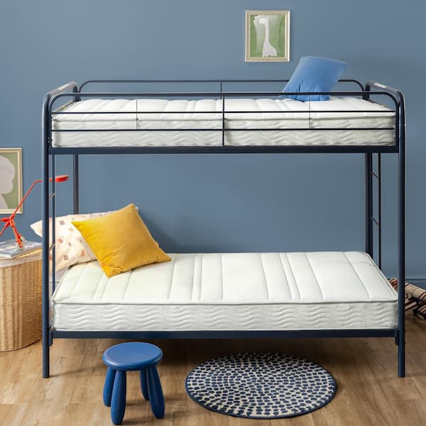 Bedroom 6 inch Twin Size Quilted Top Bunk Bed Mattress Kids Bedding 