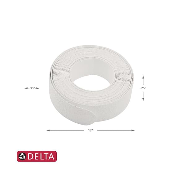 Delta Non Slip Tread Strips In White 6, Bathtub Slip Strips