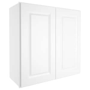 30-in W X 12-in D X 30-in H in Traditional White Plywood Ready to Assemble Wall Kitchen Cabinet